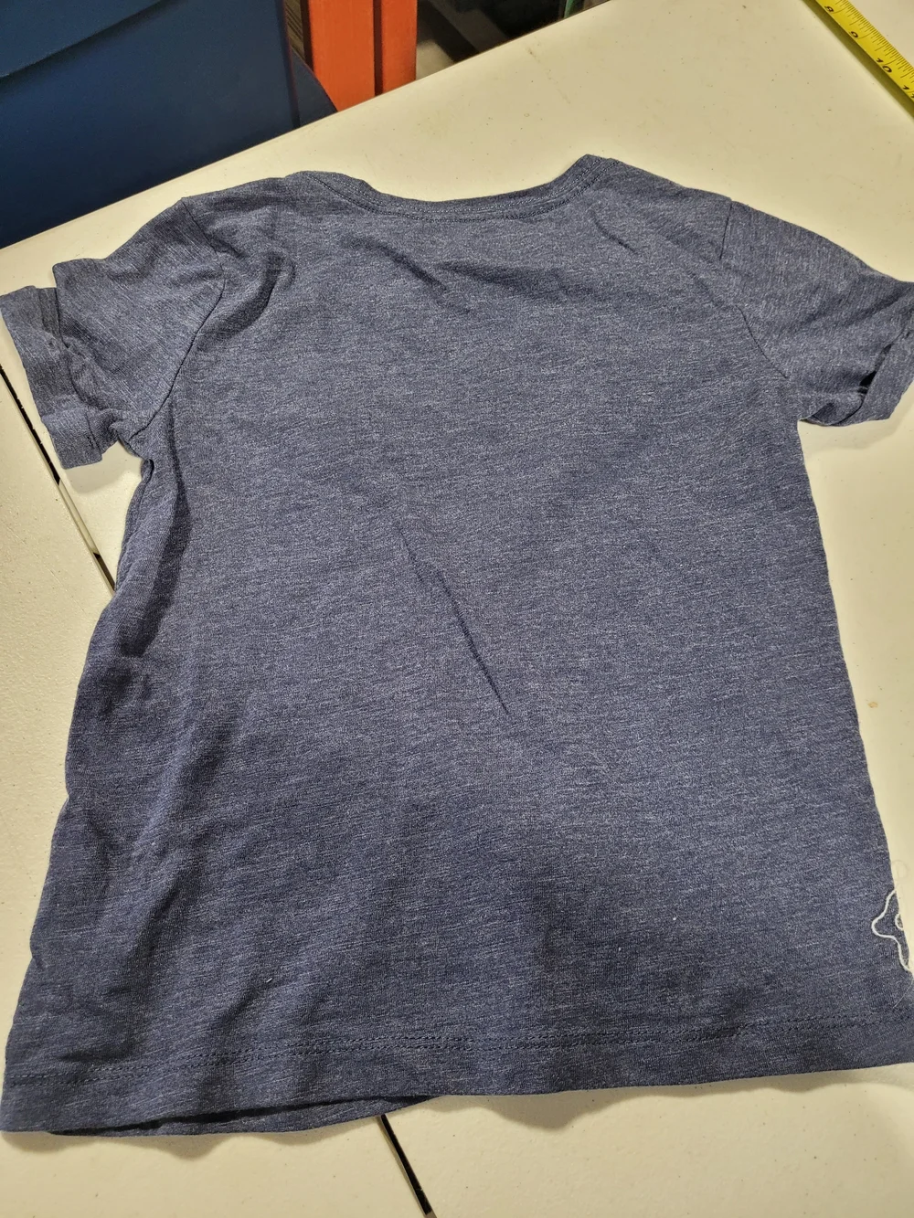 Eddie Bauer Heathered Navy Short-Sleeve Tee with 'Explore' Pocket Graphic